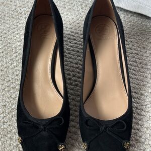 Tory Burch Block Heels with Bow Detail